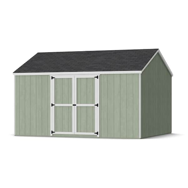 Value Gable 12 ft. x 14 ft. Outdoor Wood Storage Shed with Side Entry and Floor Do-It-Yourself Kit (168 sq. ft. )