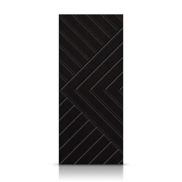 CALHOME 30 in. x 80 in. Hollow Core Black Painted Composite MDF Interior Door Slab