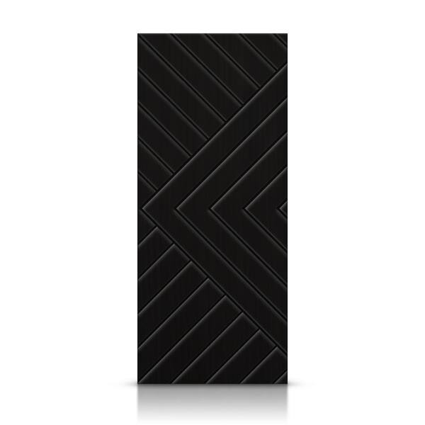 CALHOME 30 in. x 84 in. Hollow Core Black Stained Composite MDF Interior Door Slab