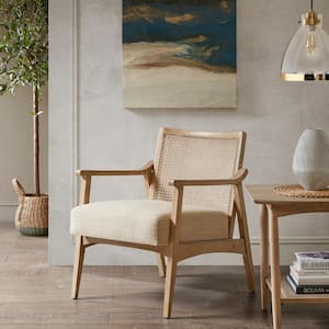 Kelly Light Brown Mid-Century Accent Arm Chair