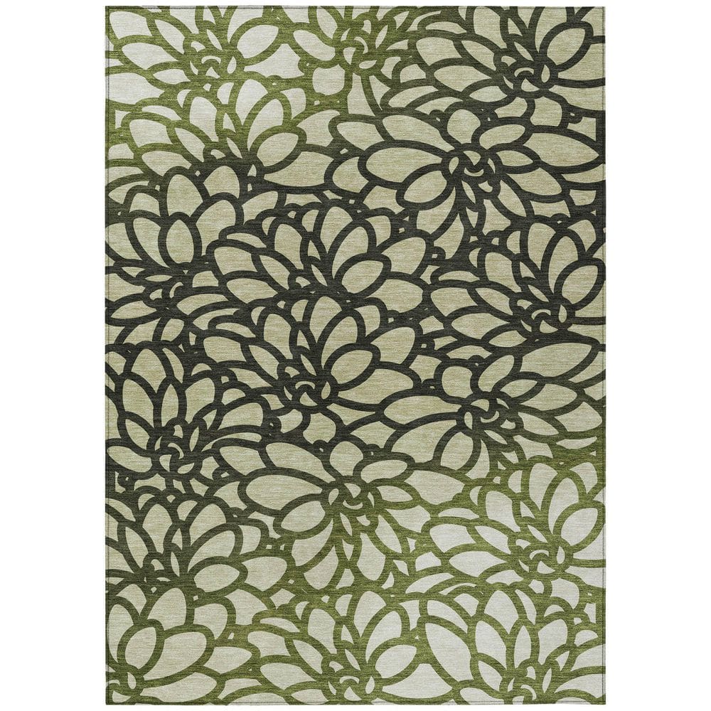Chantille Machine Washable Indoor/Outdoor Abstract ACN2412 Aloe 8 ft. x 10 ft. Area Rug price history on PriceWatchPro