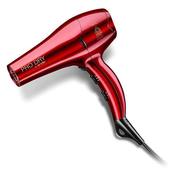 Andis 1875-Watt Ionic Ceramic Hair Dryer in Gloss Red