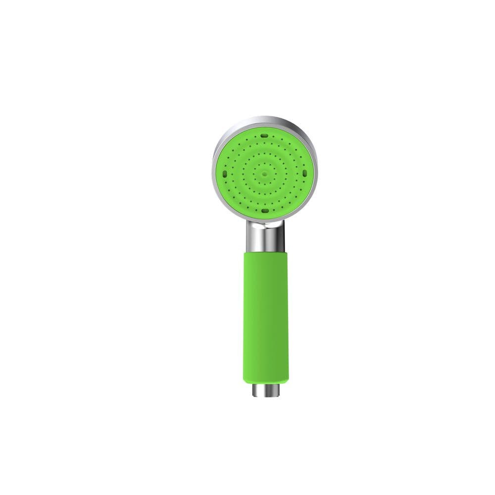 Colorful 1-Spray Patterns 2.95 in. Single Wall Mount Handheld Shower Head w
