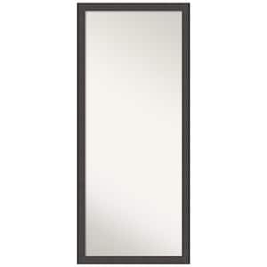 Blaine Light Pewter Narrow 27.5 in. W x 63.5 in. H Non-Beveled Modern Rectangle Framed Full Length Floor Leaner Mirror