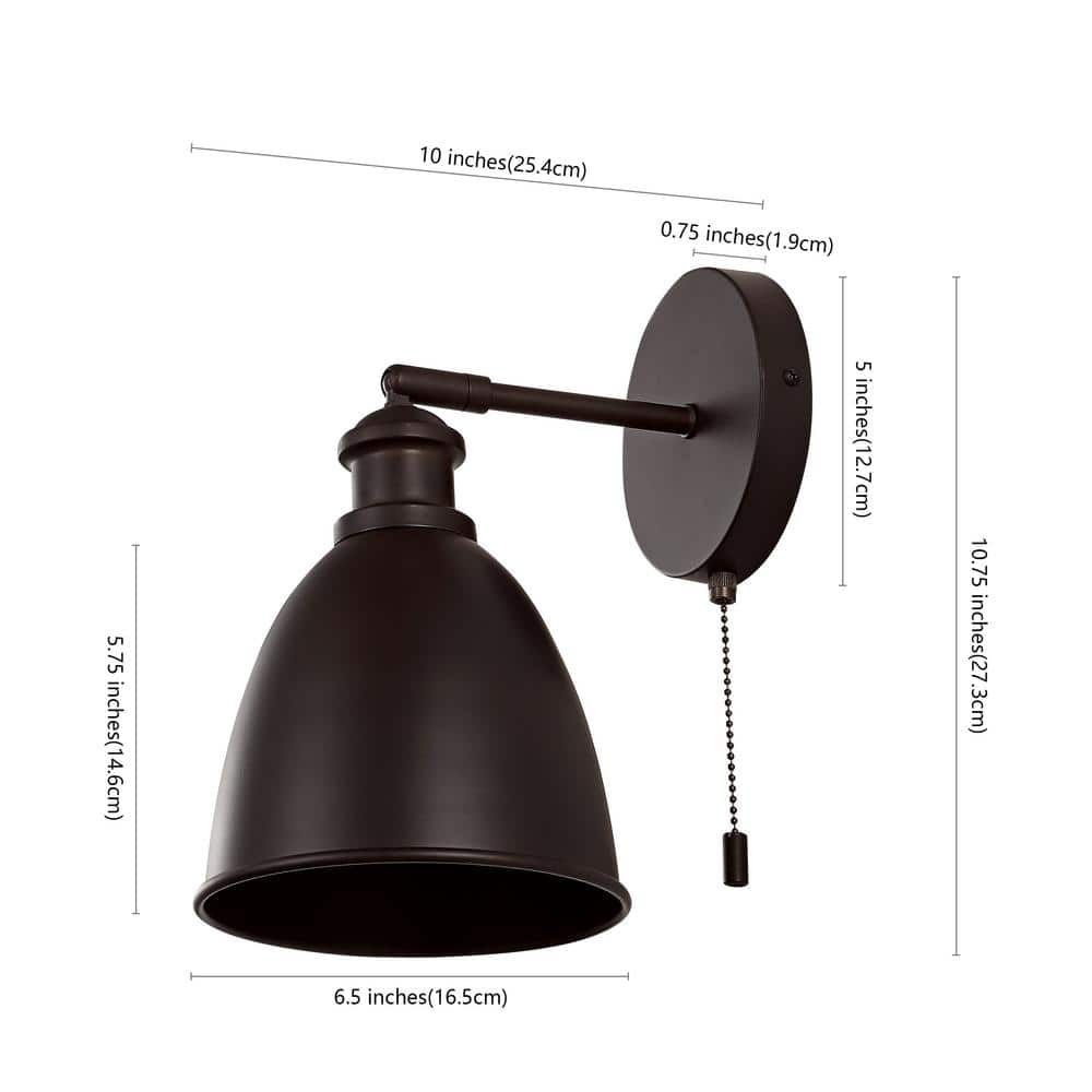 Hudson Oil Rubbed Bronze 6.5" Dimmable LED Wall Sconce
