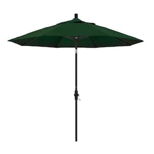 9 ft. Aluminum Collar Tilt Patio Umbrella in Hunter Green Pacifica