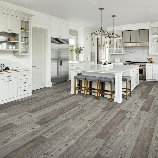 Pergo Outlast 7 48 In W Grey Optimus, Home Depot Laminate Flooring For Kitchen