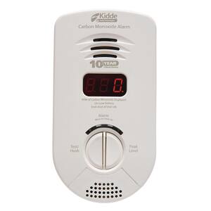 10 Year Worry-Free Plug-In Carbon Monoxide Detector with Battery Backup, Digital Display, and Voice Alarm