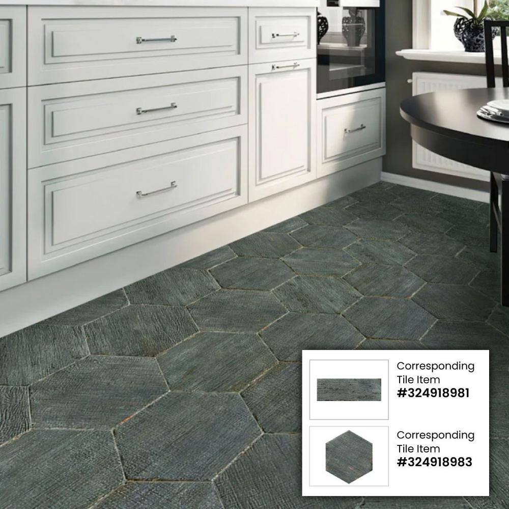 Large Matte Dark Gray Porcelain Wall and Floor Tile
