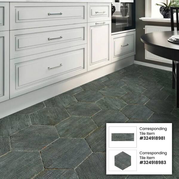 Apollo Tile Dark Gray 14-in x 14-in Matte Porcelain Stone Look Tile (10-sq. ft/ Carton)