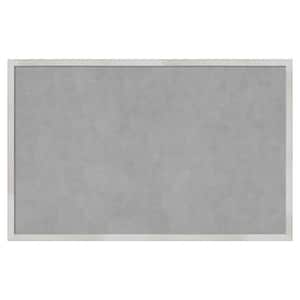 Svelte Silver 33 in. x 21 in Framed Magnetic Board