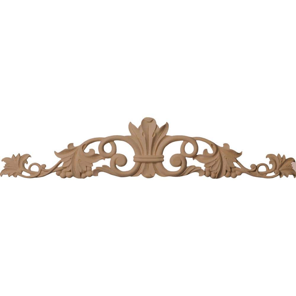 3/4 in. x 24-1/2 in. x 5-1/8 in. Unfinished Wood Cherry Medium Marseille Center with Scrolls price history on PriceWatchPro