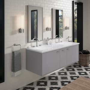Jute 60 in. Bath Vanity Cabinet Only in Mohair Grey