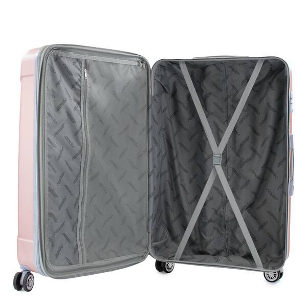 American Green Travel Santa Cruz 3-Piece Rose Gold Hardside Spinner Luggage  Set AG902-3E-RG - The Home Depot