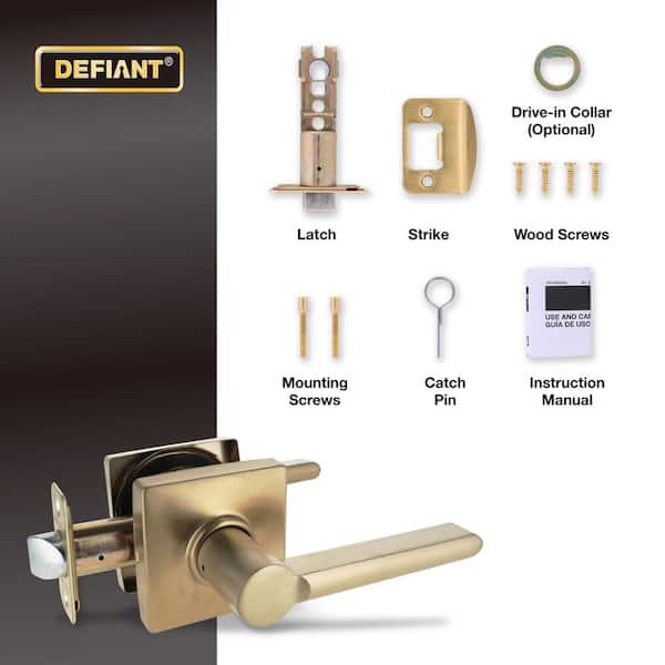Defiant Tonebridge Brushed Gold Hall/Closet Door Handle with