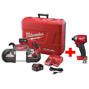 M18 FUEL 18-Volt Lithium-Ion Brushless Cordless Deep Cut Band Saw Kit with Free M18 FUEL Impact Driver