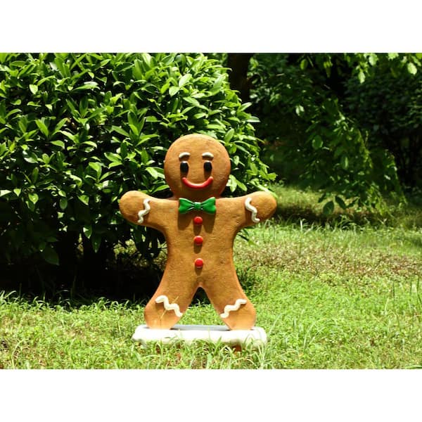 HI-LINE GIFT LTD. Gingerbread Boy Garden Statue 85180-A - The Home