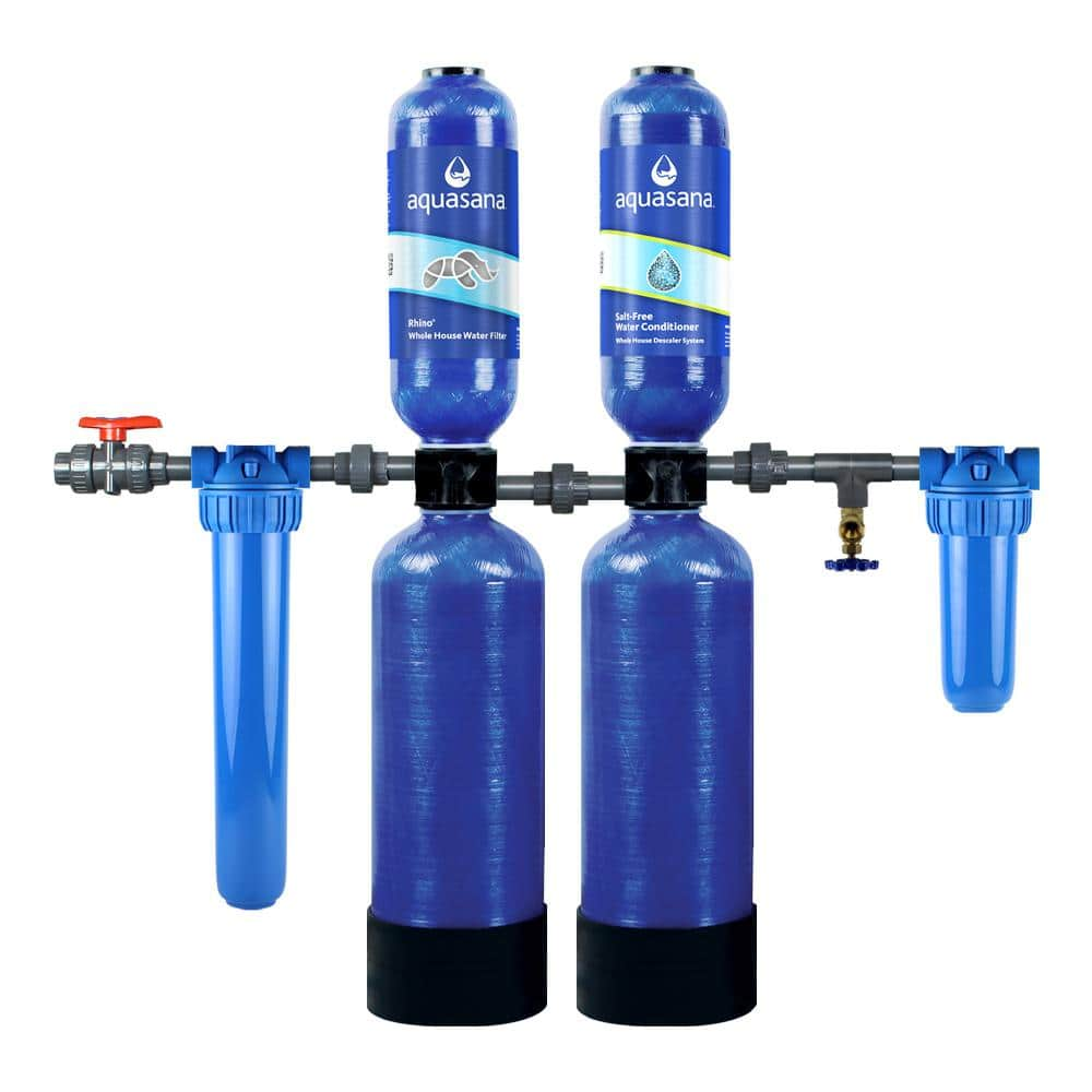 Aquasana Rhino Whole House Water Filter System Carbon And Kdf Filtration Reduces Sediment And