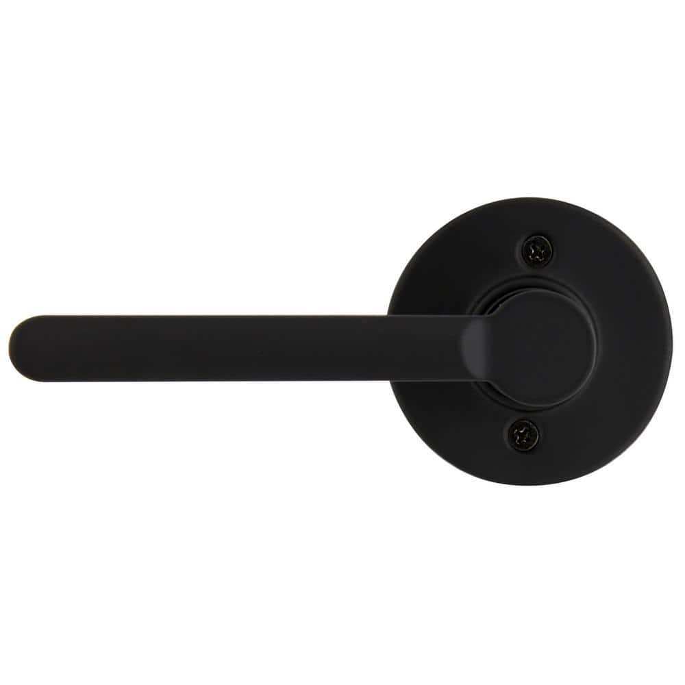 Tonebridge Matte Blace Dummy Door Lever with Round Rose