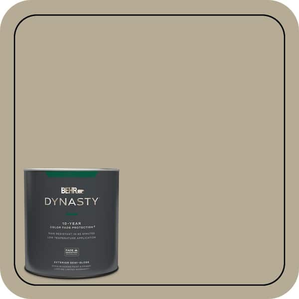 BEHR DYNASTY 1 qt. #N330-4 Explorer Khaki Semi-Gloss Enamel Exterior Stain-Blocking Paint & Primer