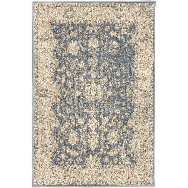 Home Decorators Collection Old Treasures Blue/Cream 3 ft. x 5 ft. Area Rug