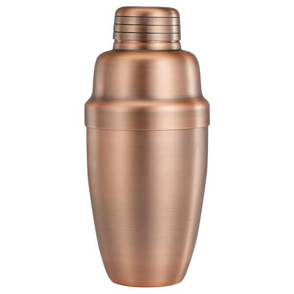 Winco After 5, 16 oz. 3-Piece, Heavyweight Stainless Steel Shaker Set in Antique Copper Finish