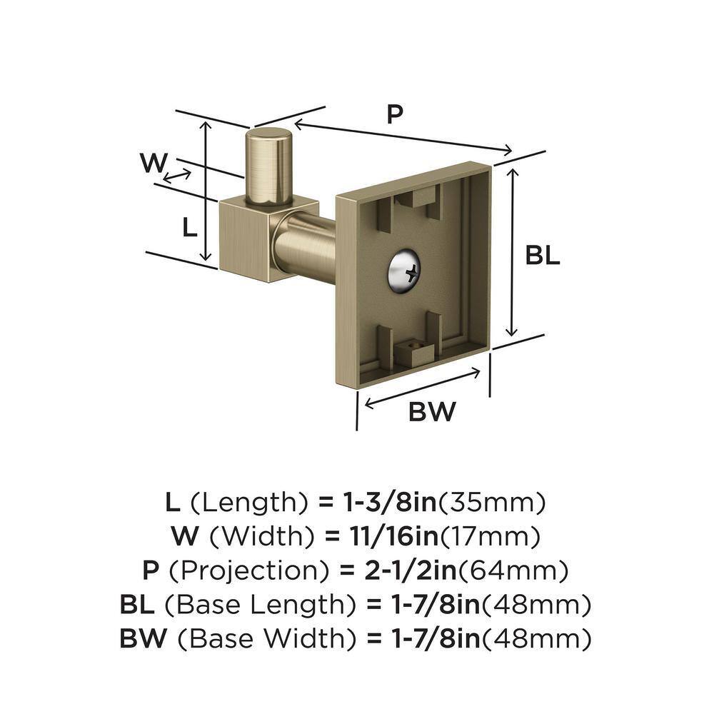 Golden Champagne Wall Mounted Towel and Robe Hook