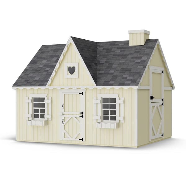 8 ft. x 10 ft. Victorian Outdoor Wood Playhouse with Floor
