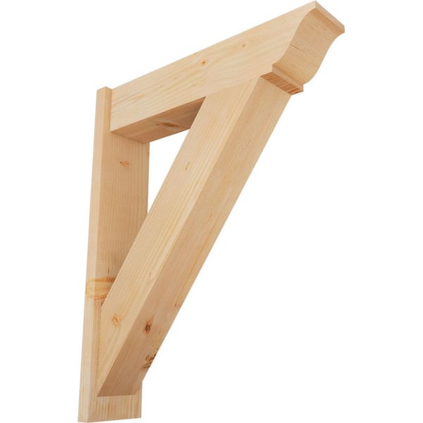 Ekena Millwork 8 in. x 38 in. x 30 in. Traditional Smooth Douglas Fir Outlooker