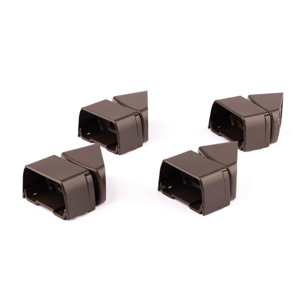 Rapid Rail Weathered Brown Aluminum Horizontal Angle Bracket Kit (4-Pack) price history on PriceWatchPro