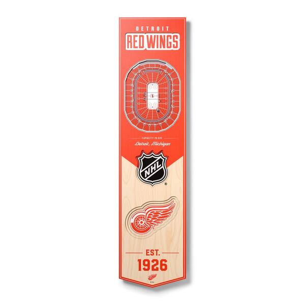 NHL Detroit Red Wings 25-Layer 3-D Wall Art - Joe Louis Arena