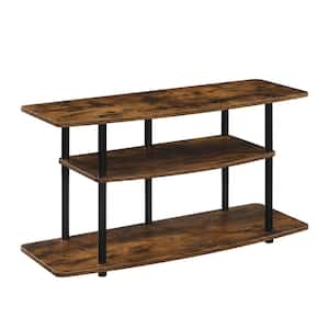 Designs2Go 42 in. Barnwood / Black Wide TV Stand Fits up to 43 in. TV with 3-Tiers