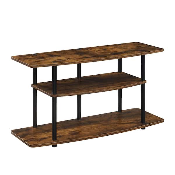 Convenience Concepts Designs2Go 42 in. Barnwood / Black Wide TV Stand Fits up to 46 in. TV with 3-Tiers