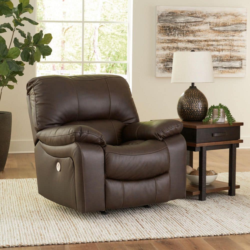 Leesworth Brown Leather Match Rocker Power Recliner price history on PriceWatchPro
