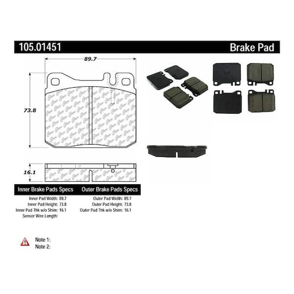 Centric Parts Disc Brake Pad Set