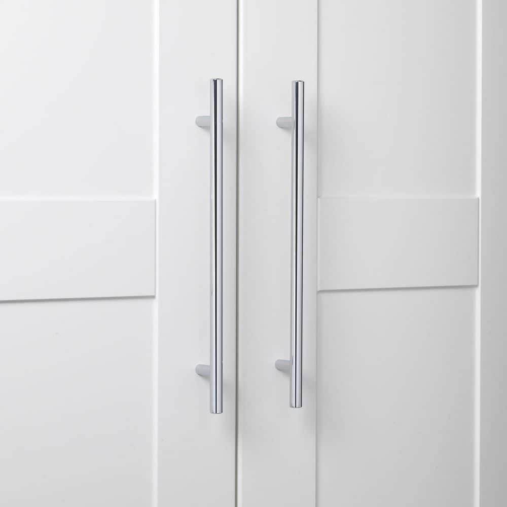 Polished Chrome 9" Modern Cabinet Bar Pulls, Pack of 10