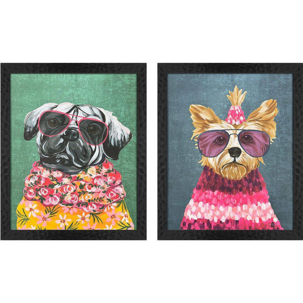 Whimsy Dog by St. Amant 2 Piece Framed Animal Art Print 22 in. x 18 in. price history on PriceWatchPro
