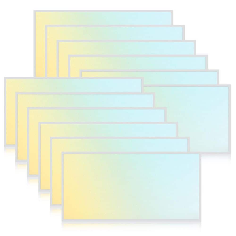50-Watt 2x4 FT Integrated LED Backlit Panel Light, 3000K-6500K, 2500-6250LM, Dimmable, DLC Premium, ETL Listed 12 Pack price history on PriceWatchPro
