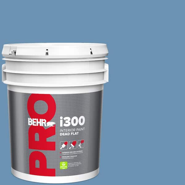 BEHR PRO 5 gal. #M510-4 Brittany Blue Dead Flat Interior Paint