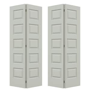 JELD-WEN 36 in. x 80 in. Santa Fe Vanilla Painted Smooth Molded