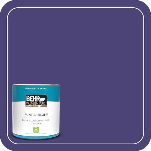 BEHR PREMIUM PLUS 1 qt. #MQ5-43 Dramatist Satin Enamel Low Odor Interior Paint & Primer