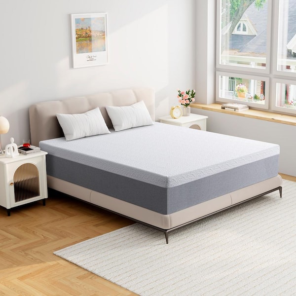 Full Medium 10 in. Memory Foam Bed-in-a-Box Tigh Top Mattress