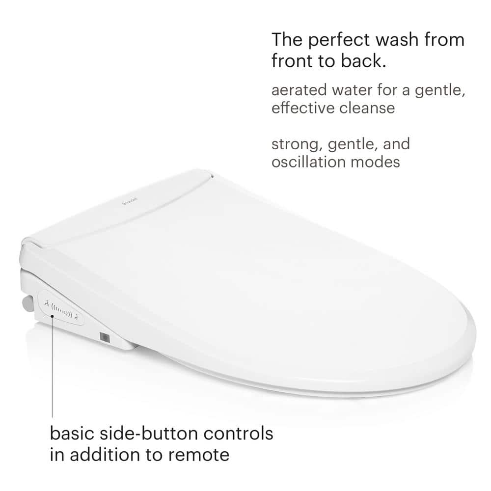 Swash Thinline T44 White Luxury Bidet Toilet Seat with Remote