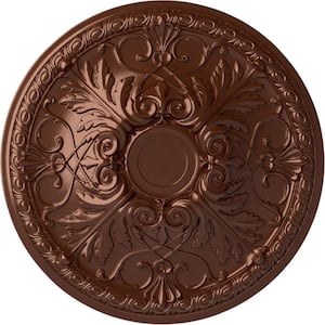 26 in. x 3 in. Tristan Urethane Ceiling Medallion (Fits Canopies up to 5-1/2 in.), Copper Penny