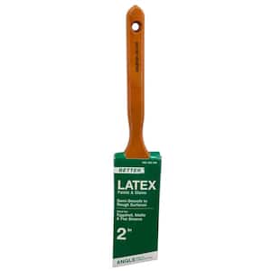 Better 2 in. Polyester Angled Sash Paint Brush for Water-Based Paint