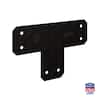 Outdoor Accents Avant Collection ZMAX, Black Powder-Coated T Strap for 6x6 Lumber