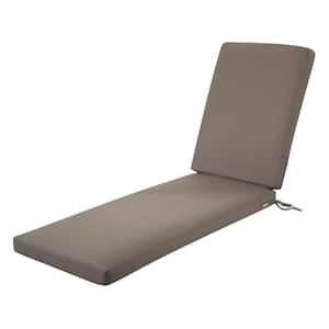 Ravenna Dark Taupe 72 in. L x 21 in. W x 3 in. Thick Outdoor Chaise Lounge Cushion