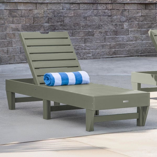 Sequoia Professional 1-Piece Plastic Outdoor Chaise Lounge