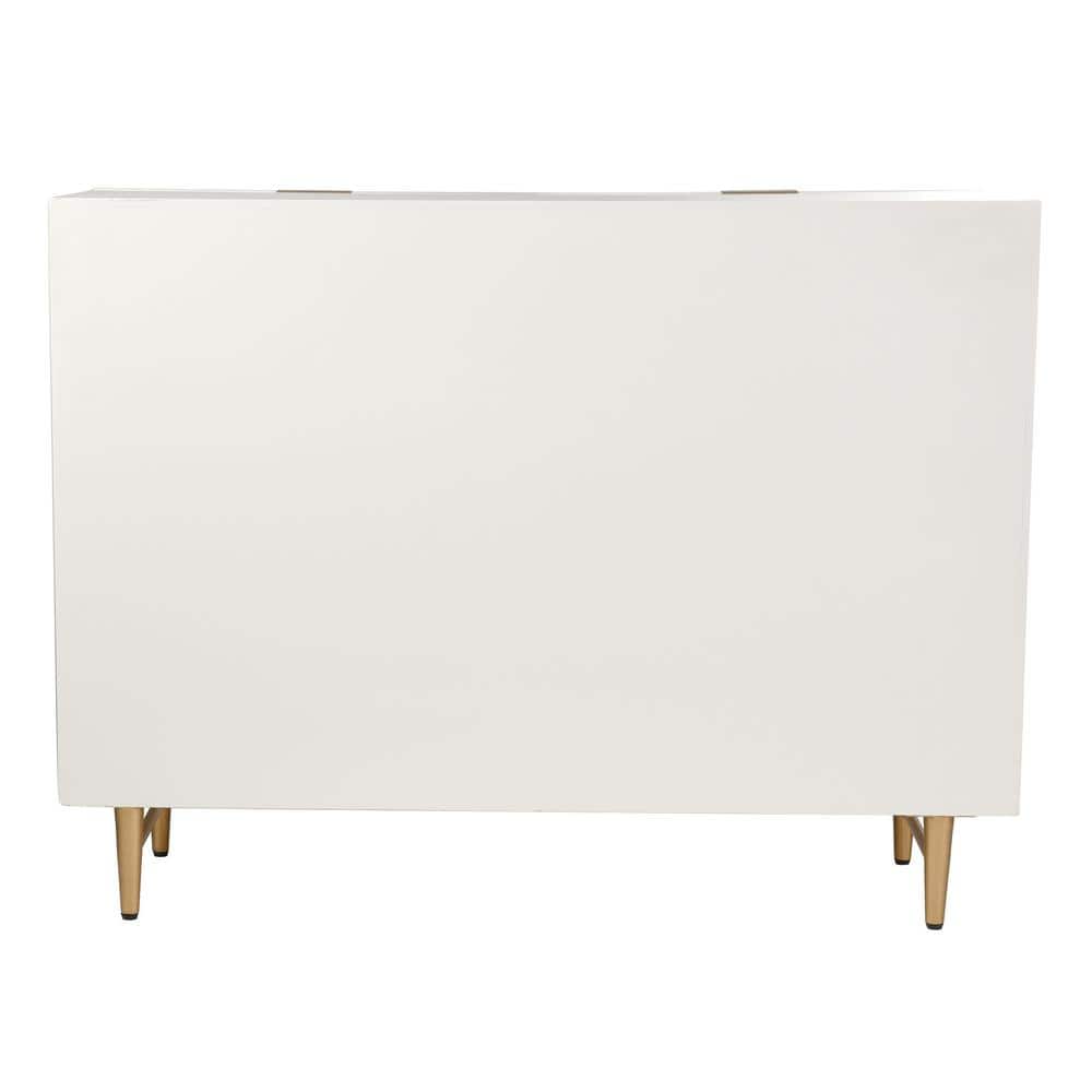 Lexi Cream and Gold Six Drawer Accent Dresser