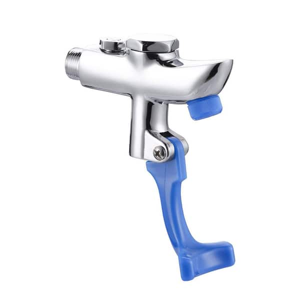 External Thread Wall mount Commercial Pot Filler Push Back Glass Filler Faucet, for Bar, Diner, Cafe, in Polished Chrome